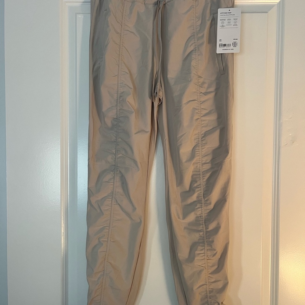 Athleta women’s Attitude Jogger tan